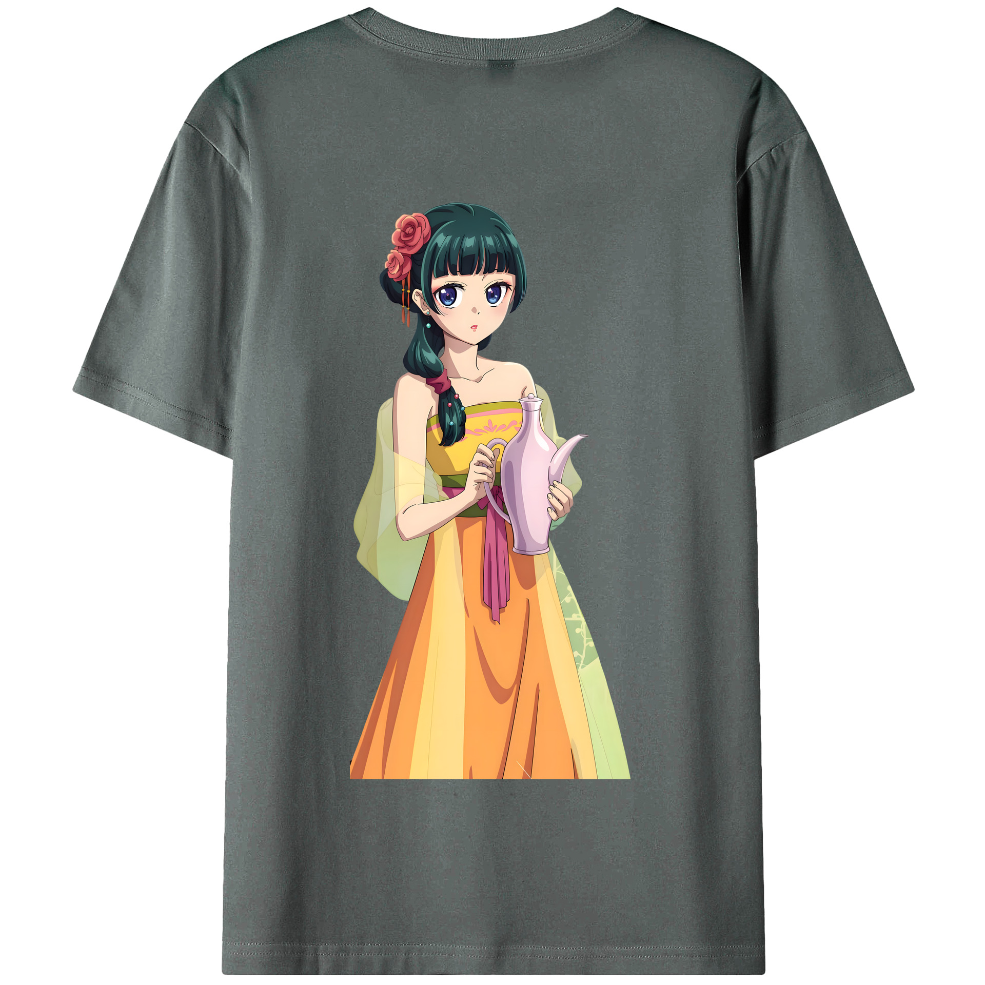 （画像用） 薬屋のひとりごと The Apothecary Diaries 綿100％半袖Tシャツ（背面プリント）
